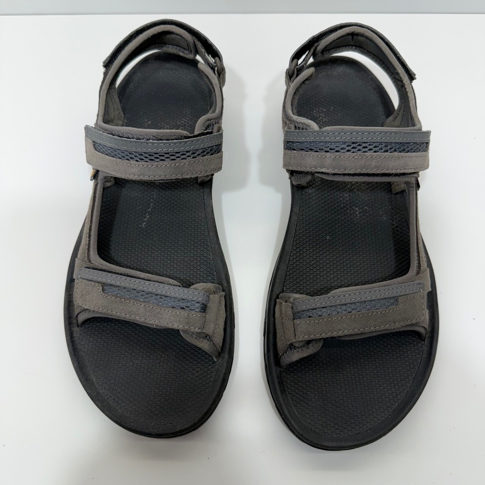Teva Hudson Mens Sandals Size 13 Grey Suede Mesh Sport Hiking Outdoor 1002433
